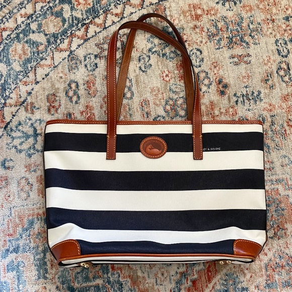 Dooney & Bourke Handbags - Dooney & Bourke Striped Shopper Bag